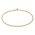 Bracelet Azelys Maille Corde Plaqu&eacute; Or Jaune - Bracelets fantaisie Femme | Marc Orian