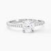 Bague Solitaire Celina Argent Blanc Oxyde De Zirconium - Solitaires Femme | Marc Orian