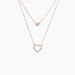 Collier Emilia Or Rose Diamant - Colliers multirangs Femme | Marc Orian
