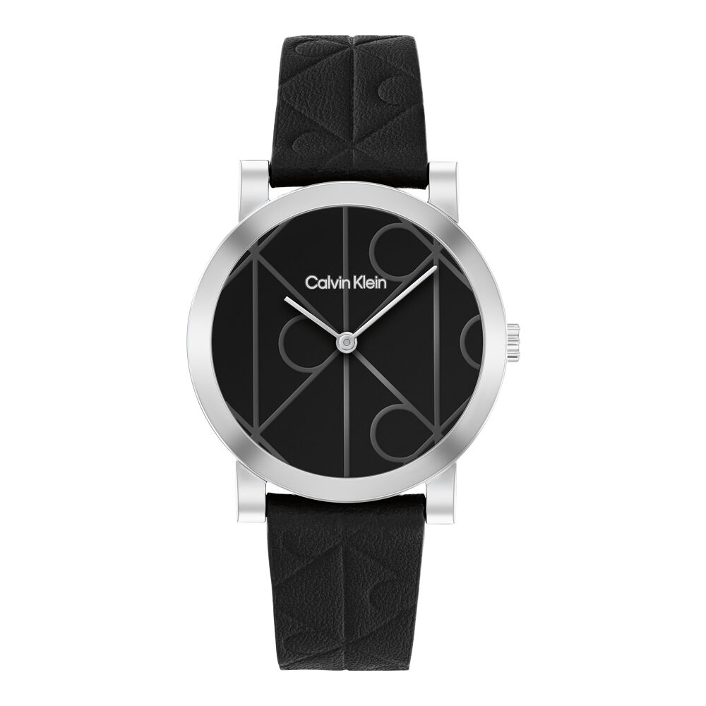Montre Calvin Klein Monogram Noir - Nouveautés Femme | Marc Orian