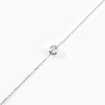 Bracelet Columbine Or Blanc Oxyde De Zirconium Blanc - Bracelets cha&icirc;nes Femme | Marc Orian