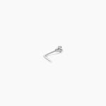 Piercing De Nez Fethi Serti Griffe Or Blanc Oxyde De Zirconium - Piercing Nez Femme | Marc Orian
