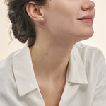 Boucles D'oreilles Puces Aloys Or Jaune Perle De Culture - Puces Femme | Marc Orian