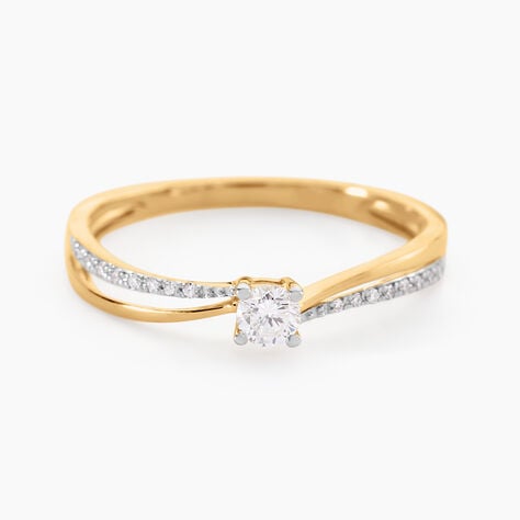 Bague Solitaire Asia Or Jaune Diamant - Solitaires Femme | Marc Orian