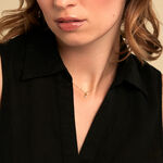 Collier Poem Argent Jaune P&eacute;ridot Oxyde De Zirconium - Colliers avec pierres Femme | Marc Orian