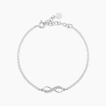 Bracelet Zelma Argent Blanc - Bracelets fantaisie Femme | Marc Orian