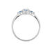 Solitaire Accompagne Argent Rainbow Oxyde De Zirconium Bleu T48 - Bagues de promesse Femme | Marc Orian