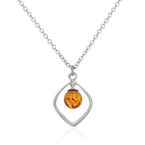 Collier Iva Argent Blanc Ambre - Colliers Femme | Marc Orian
