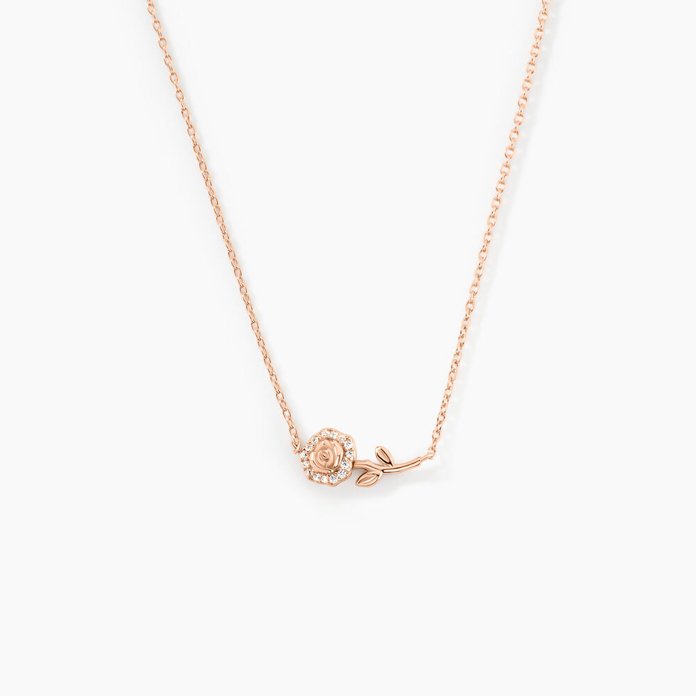 Collier Edenia Argent Rose Oxyde De Zirconium - Colliers avec pierres Femme | Marc Orian