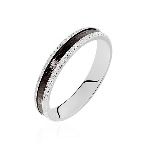 Alliance Mathys Ruban Plat Or Blanc - Alliances duo Unisex | Marc Orian