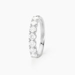 Alliance Hera Or Blanc Diamant - Alliances avec pierres Femme | Marc Orian