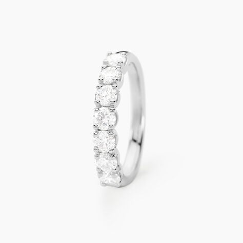 Alliance Hera Or Blanc Diamant - Alliances avec pierres Femme | Marc Orian