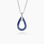 Collier Peer Argent Blanc Oxyde De Zirconium - Colliers avec pierres Femme | Marc Orian