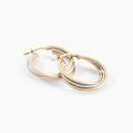 Cr&eacute;oles Tanya Or Tricolore - Cr&eacute;oles Femme | Marc Orian