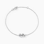 Bracelet Fidelis Or Blanc Oxyde De Zirconium - Bracelets cha&icirc;nes Femme | Marc Orian