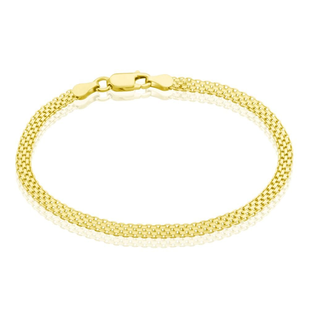 Bracelet Argent Jaune Carola - Bracelets mailles Femme | Marc Orian