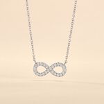 Collier Lou Argent Blanc Oxyde De Zirconium - Colliers avec pierres Femme | Marc Orian