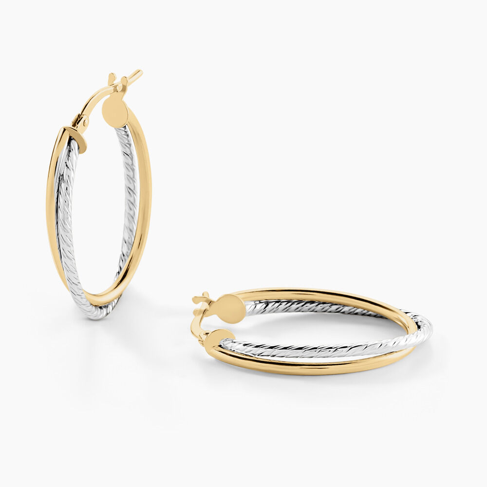 Cr&eacute;oles Maelia Or Bicolore - Cr&eacute;oles Femme | Marc Orian