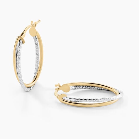 Cr&eacute;oles Maelia Or Bicolore - Cr&eacute;oles Femme | Marc Orian