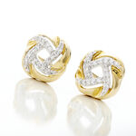 Boucles D'oreilles Puces Maryanna Or Jaune Diamant - Puces Femme | Marc Orian