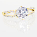 Bague Solitaire Alexendra Or Jaune Oxyde De Zirconium - Solitaires Femme | Marc Orian