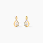 Boucles D'oreilles Pendantes Evana Or Jaune Oxyde De Zirconium - Pendantes Femme | Marc Orian
