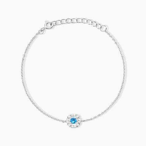 Bracelet Carren Argent Blanc Oxyde De Zirconium - Bracelets fantaisie Femme | Marc Orian