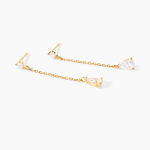 Boucles D'oreilles Pendantes Regane Or Jaune Oxyde De Zirconium - Pendantes Femme | Marc Orian