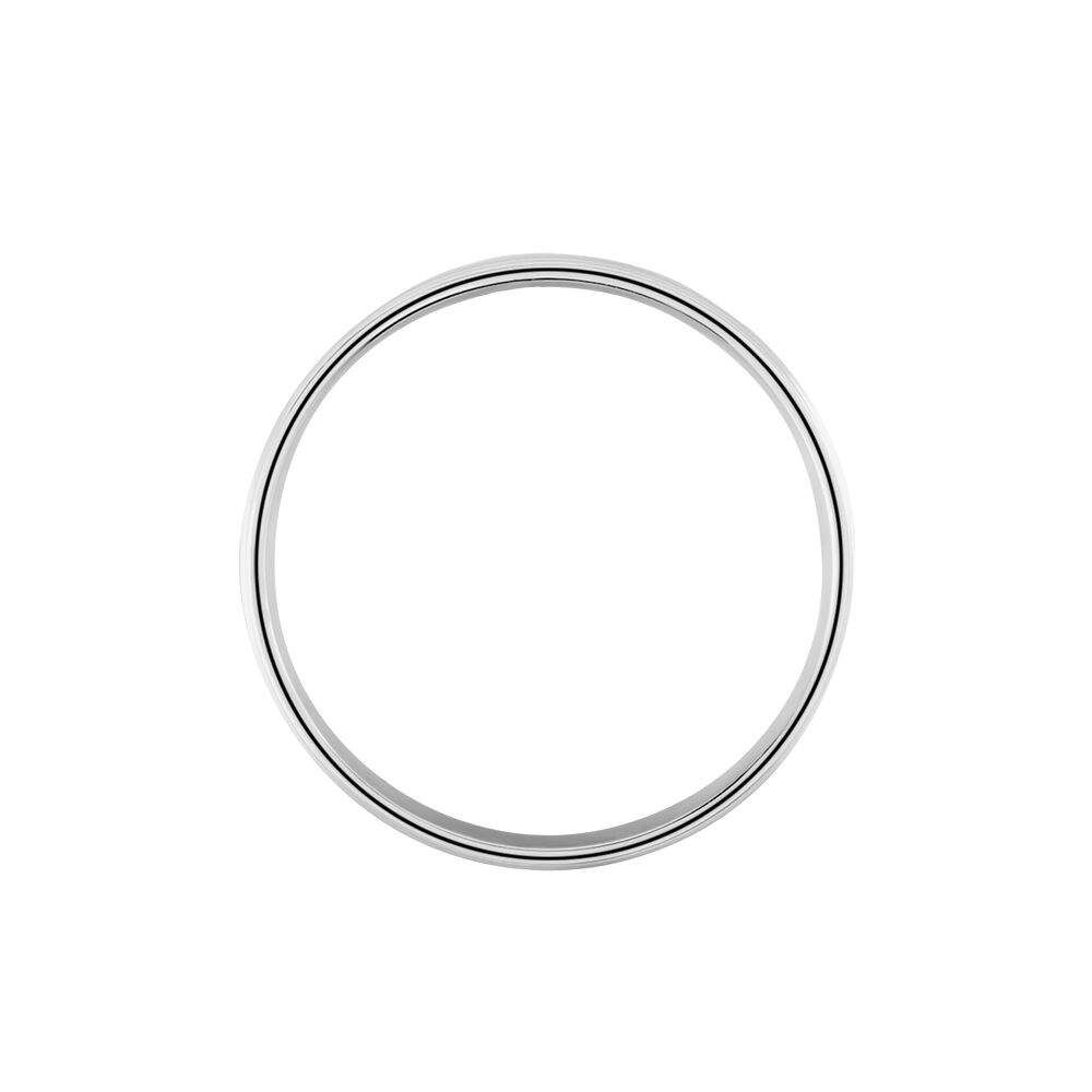 Alliance Basile Ruban Plat Or Blanc - Alliances duo Unisex | Marc Orian
