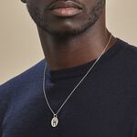 Pendentif Elio H Argent Blanc - Bijoux fantaisie Famille | Marc Orian