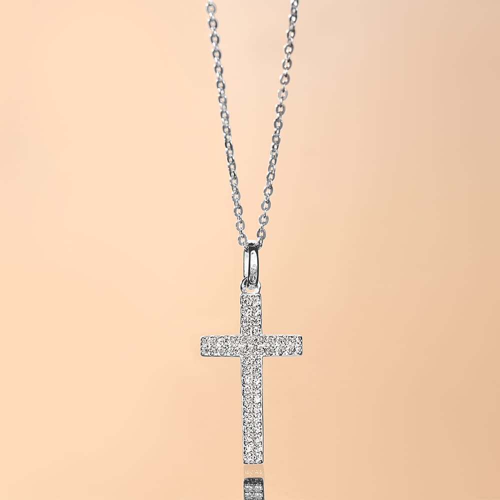 Collier Carola Argent Blanc Oxyde De Zirconium - Colliers avec pierres Femme | Marc Orian