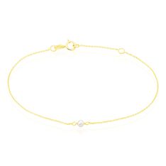 Bracelet Or Jaune Gentiane Perle - Bracelets chaînes Femme | Marc Orian