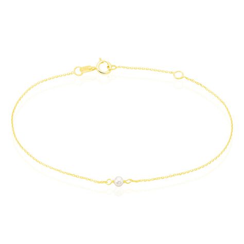 Bracelet Or Jaune Gentiane Perle - Bracelets chaînes Femme | Marc Orian