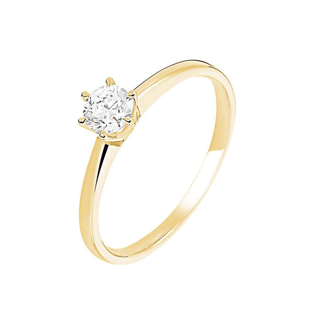 Bague Solitaire Samantha Or Jaune Diamant - Solitaires Femme | Marc Orian