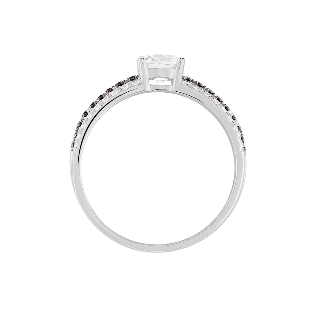 Bague Solitaire Katrina Or Blanc Oxyde De Zirconium - Bagues Solitaire Femme | Marc Orian