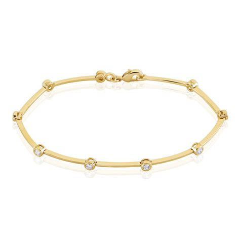 Bracelet Kaelig Plaqué Or Jaune Oxyde De Zirconium - Bracelets chaînes Femme | Marc Orian