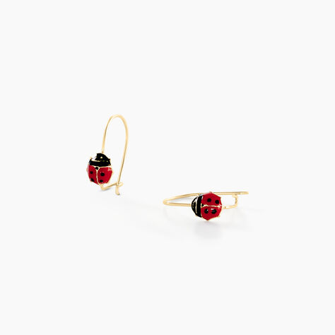 Boucles D'oreilles Pendantes Helidie Coccinelle Or Jaune - Pendantes Enfant | Marc Orian