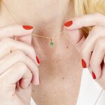 Collier Goutte Or Jaune Emeraude - Colliers avec pierres Femme | Marc Orian