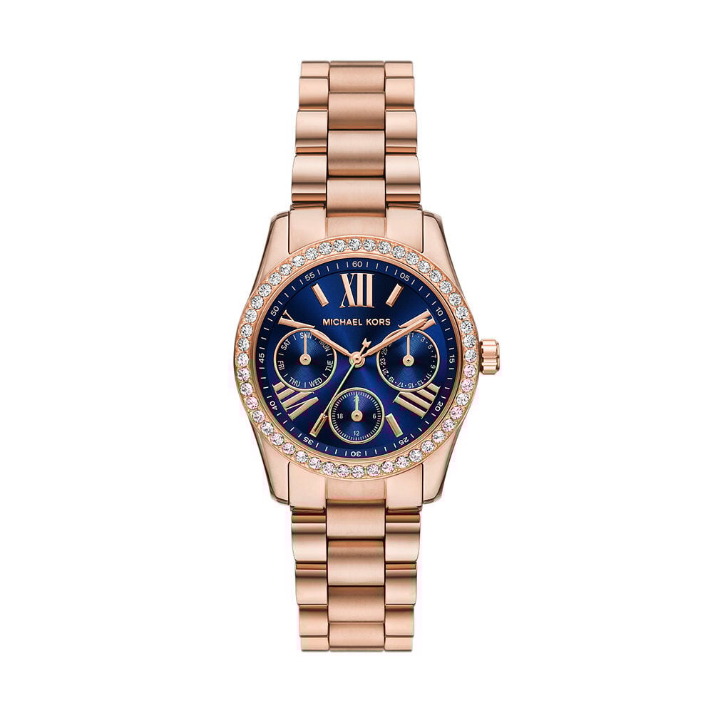 Montre Michael Kors Lexington Lux Bleu - Montres &eacute;tanches Femme | Marc Orian