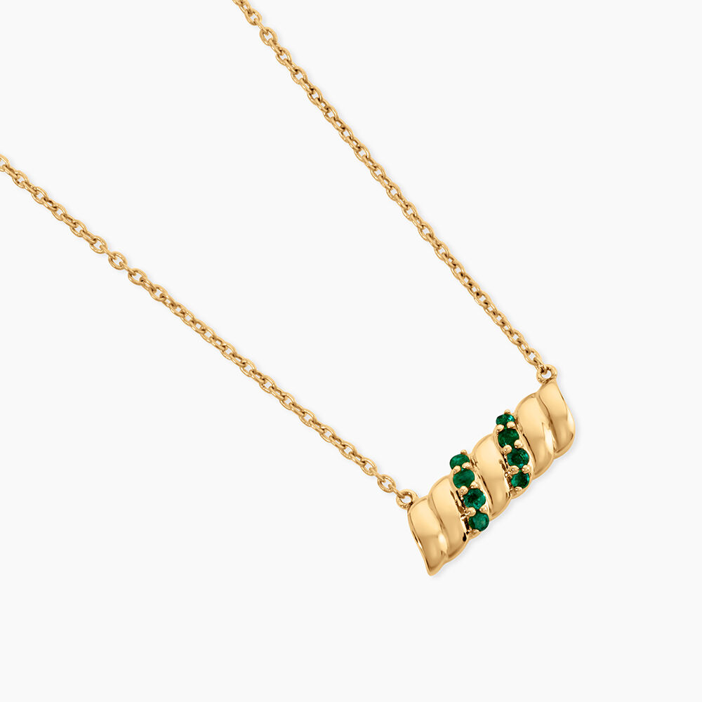 Collier Ilse Or Jaune Emeraude - Colliers avec pierres Femme | Marc Orian