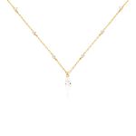 Collier Lovel Plaqu&eacute; Or Dor&eacute; Oxyde De Zirconium - Colliers ras du cou Femme | Marc Orian