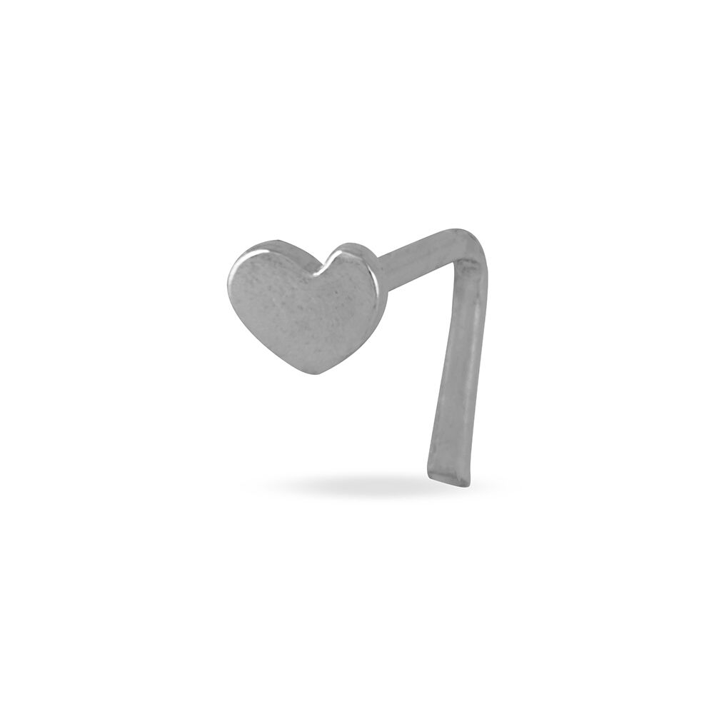 Piercing De Nez Deodate Coeur Or Blanc - Piercing Nez Femme | Marc Orian