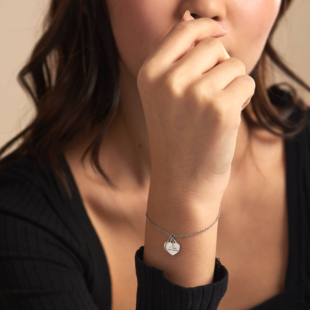 Bracelet Kalliopea Argent Blanc - Bracelets chaînes Femme | Marc Orian