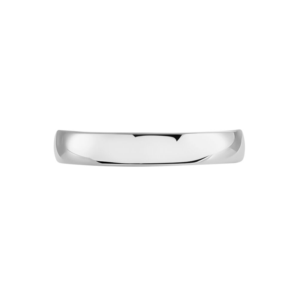 Alliance Sirona Demi Jonc Confort Or Blanc - Alliances duo Famille | Marc Orian