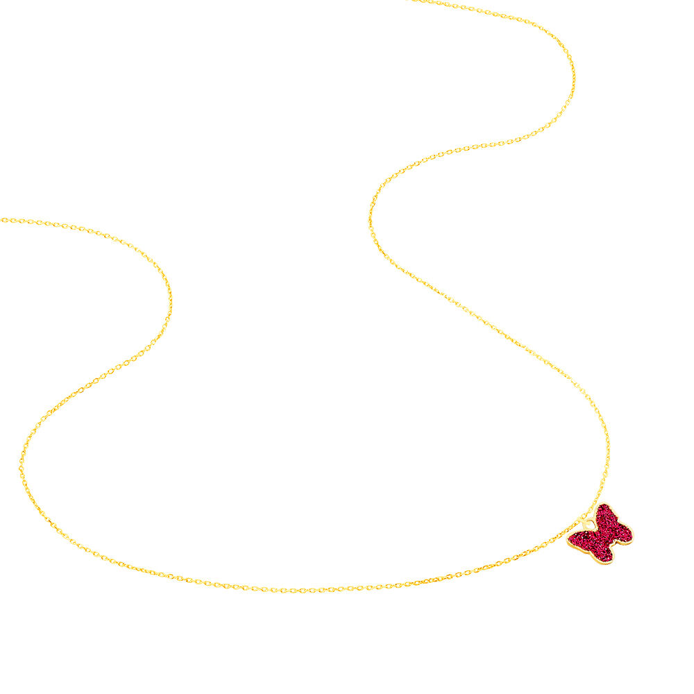 Collier Solena Papillon Or Jaune - Colliers ete Enfant | Marc Orian