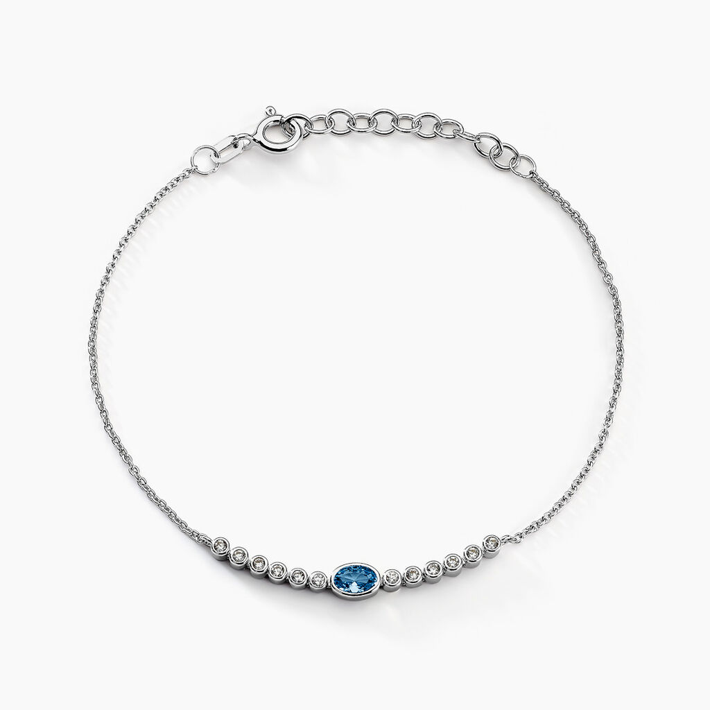 Bracelet Mayfair Argent Blanc Oxyde De Zirconium - Bracelets fantaisie Femme | Marc Orian