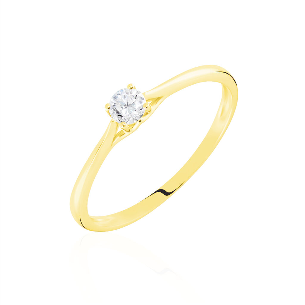 Bague Solitaire Solenia Or Jaune Diamant - Solitaires Femme | Marc Orian