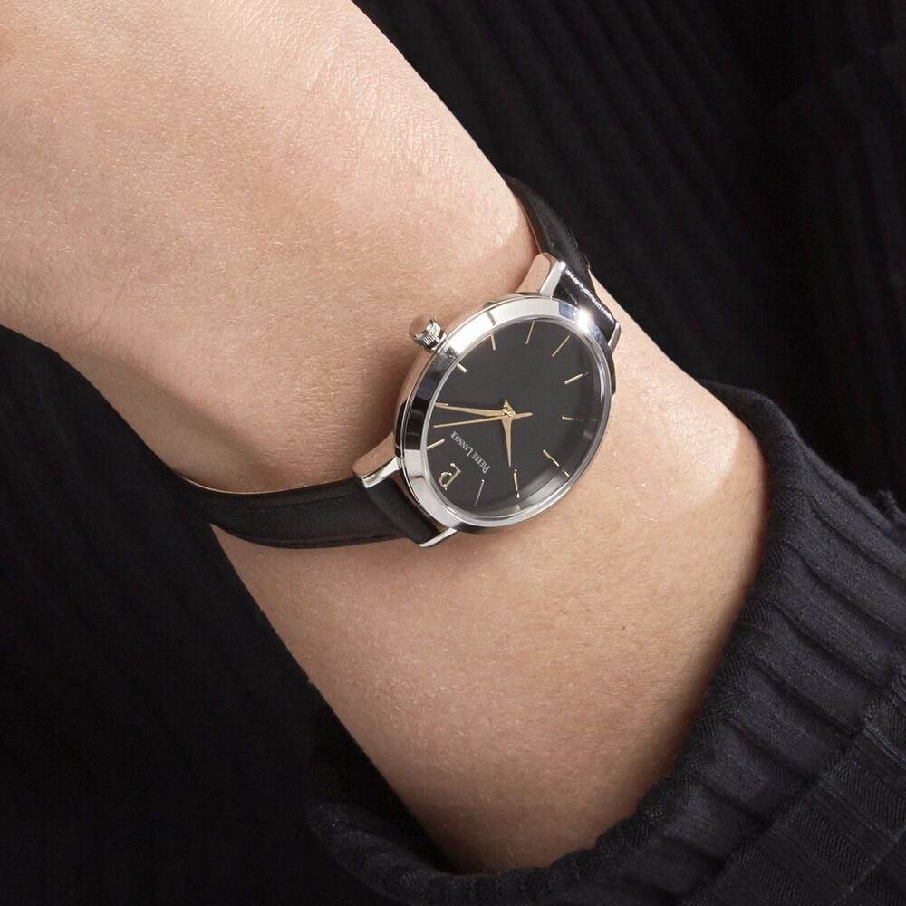 Montre Pierre Lannier Chouquette Noir - Montres classiques Femme | Marc Orian