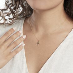 Pendentif Canice Croix Or Jaune Oxyde De Zirconium - Pendentifs Femme | Marc Orian