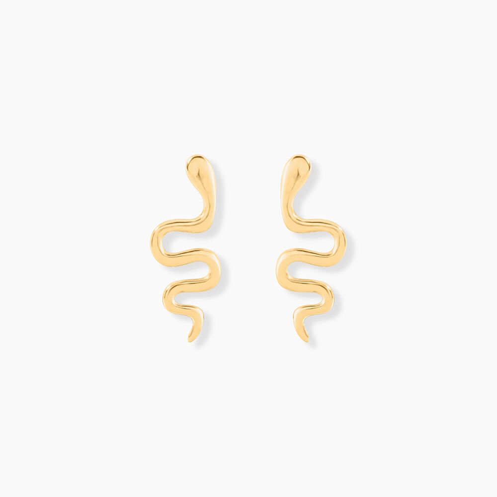 Boucles D'oreilles Puces Serafino Or Jaune - Puces Femme | Marc Orian